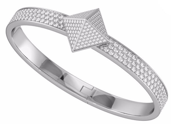 White Gold Diamond Pave Trunfio Universe™ Bracelet - trunfio universe
- 1