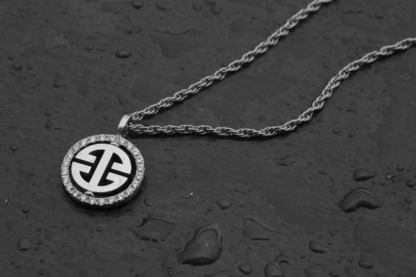 White Gold Diamond Orbital 'Universi' Pendant (UNISEX) - trunfio universe
 - 3