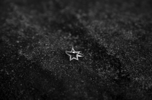 White Gold Diamond Shooting Star Ring - trunfio universe
 - 4
