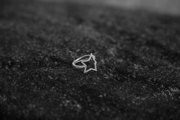 White Gold Diamond Shooting Star Wrap Ring - trunfio universe
- 3