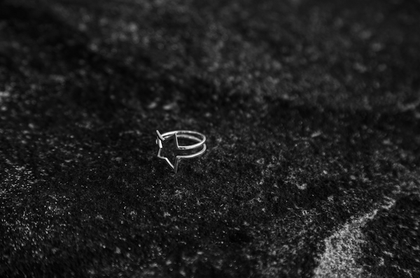White Gold Shooting Star Wrap Ring - trunfio universe
- 5