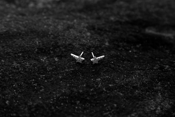 Rose Gold Diamond "Wish upon a Star" Studs - trunfio universe
- 2