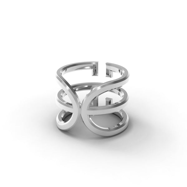 White Gold 'Universi' Wrap Ring - trunfio universe
- 2