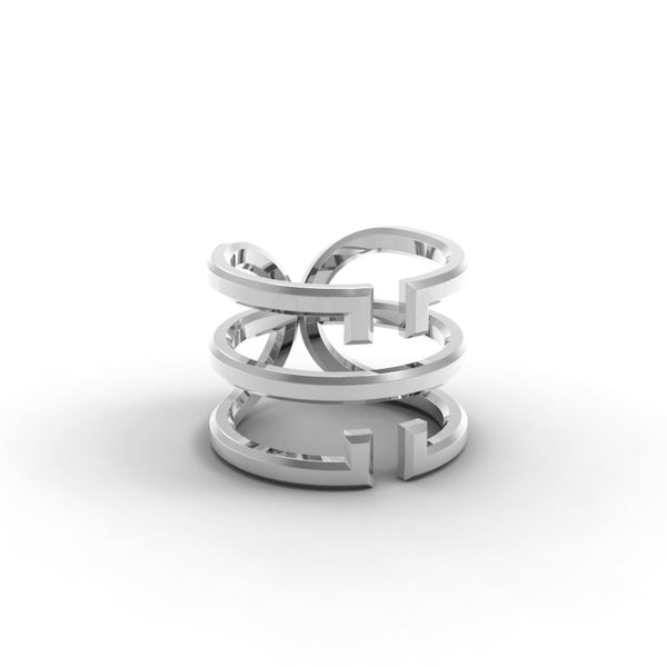 White Gold 'Universi' Wrap Ring - trunfio universe
- 1