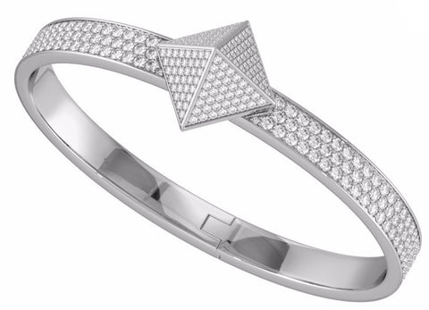 White Gold Diamond Pave Trunfio Universe™ Bracelet - trunfio universe
 - 1