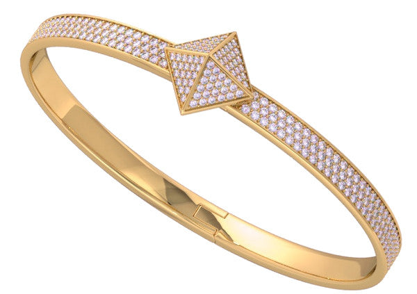 Rose Gold Diamond Pave Trunfio Universe™ MINI Bracelet - trunfio universe
 - 1